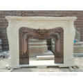 Large Size Egypt Cream Fireplace Mantel